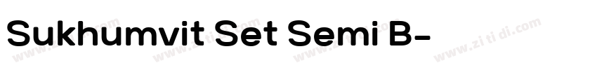 Sukhumvit Set Semi B字体转换